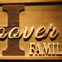 ADVPRO Big Initial Family Name Personalized Anniversary with Established Year Gifts Wood Engraved Wooden Sign wpa0369-tm - Details 3