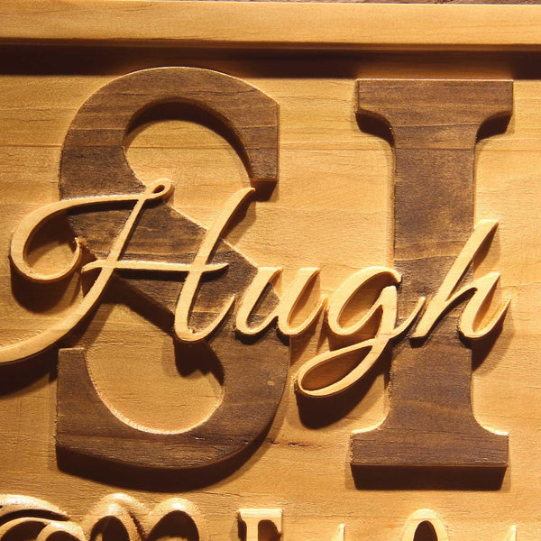 ADVPRO Heart Personalized Last Name Rustic Home D‚cor Wood Engraving Custom Wedding Gift Couples Established Wooden Signs wpa0377-tm - Details 2