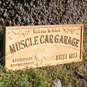 ADVPRO Muscle CAR Garage Name Personalized Established Year Man Cave Gifts Wood Engraved Wooden Sign wpa0378-tm - 23