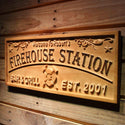 ADVPRO Firehouse Station Name Personalized BAR & Grill Retired Firefighter Gifts Wood Engraved Wooden Sign wpa0379-tm - 26.75