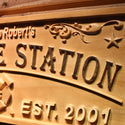 ADVPRO Firehouse Station Name Personalized BAR & Grill Retired Firefighter Gifts Wood Engraved Wooden Sign wpa0379-tm - Details 2