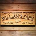 ADVPRO Rooster The Lay A Way Chicken Farm Ranch Full Name Personalized 3D Gifts Wooden Sign wpa0380-tm - 18.25