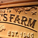 ADVPRO Rooster The Lay A Way Chicken Farm Ranch Full Name Personalized 3D Gifts Wooden Sign wpa0380-tm - Details 3