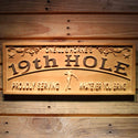 ADVPRO Name Personalized Golf 19th Hole Club House Decoration Gifts Wood Engraved Wooden Sign wpa0381-tm - 18.25