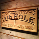 ADVPRO Name Personalized Golf 19th Hole Club House Decoration Gifts Wood Engraved Wooden Sign wpa0381-tm - 26.75