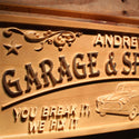 ADVPRO Garage & Speed Shop Name Personalized Man Cave Gifts Wood Engraved Wooden Sign wpa0382-tm - Details 2