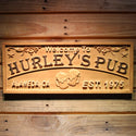 ADVPRO Name Personalized Pub with Location & Est. Year Gift Man Cave Wood Engraved Wooden Sign wpa0383-tm - 18.25