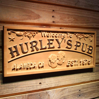 ADVPRO Name Personalized Pub with Location & Est. Year Gift Man Cave Wood Engraved Wooden Sign wpa0383-tm - 23