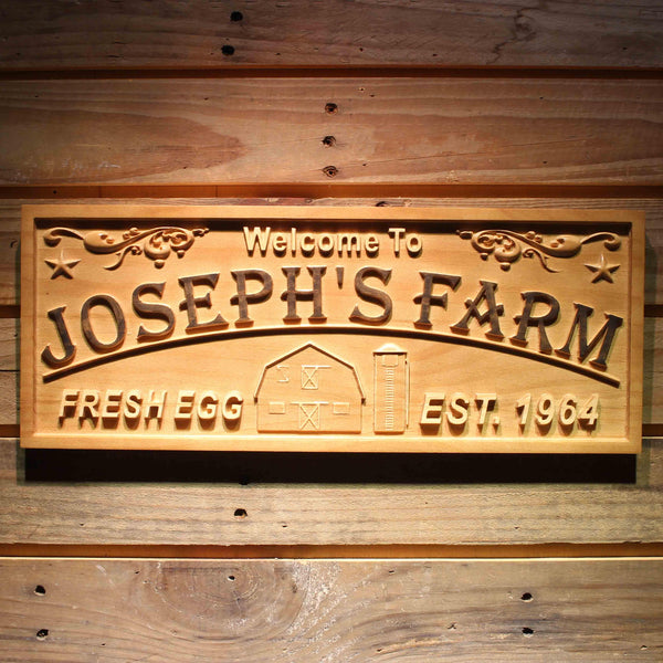 ADVPRO Farm Last Name First Names Personalized Est. Year Housewarming Gifts Wood Engraved Wooden Sign wpa0385-tm - 18.25