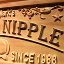 ADVPRO Slippery Nipple Name Personalized with EST. Year Wood Engraved Wooden Sign wpa0391-tm - Details 3