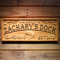 ADVPRO SEMI-PRO Fishing Name Personalized Bass Fish Boat House Decor Wood Engraved Wooden Sign wpa0397-tm - 18.25
