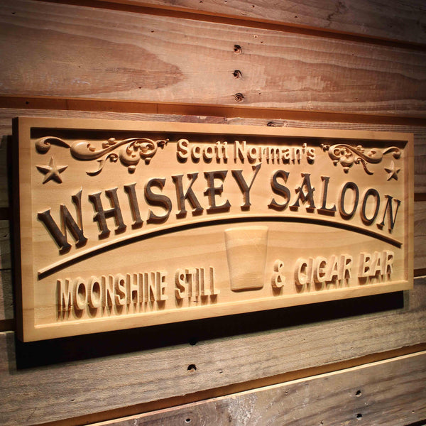 ADVPRO Whiskey Saloon Name Personalized Moonshine Still Cigar Bar Wood Engraved Wooden Sign wpa0401-tm - 23