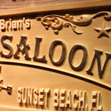 ADVPRO Whiskey Saloon Location Address Personalized Home Bar Wood Engraved Wooden Sign wpa0402-tm - Details 3