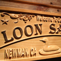 ADVPRO Loon Saloon Name Personalized Duck City Limit Location Wood Engraved Wooden Sign wpa0404-tm - Details 2