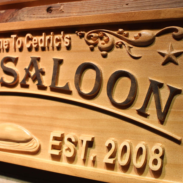 ADVPRO Loon Saloon Name Personalized Duck City Limit Location Wood Engraved Wooden Sign wpa0404-tm - Details 3