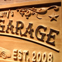 ADVPRO Muscle CAR Garage Name Personalized with Est. Year Wood Engraved Wooden Sign wpa0405-tm - Details 3