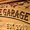 ADVPRO Motorcycle Garage Name Personalized First Name Wood Engraved Wooden Sign wpa0409-tm - Details 3