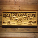 ADVPRO American Eagle Man Cave Personalized Name Wood Engraved Wooden Sign wpa0414-tm - 18.25