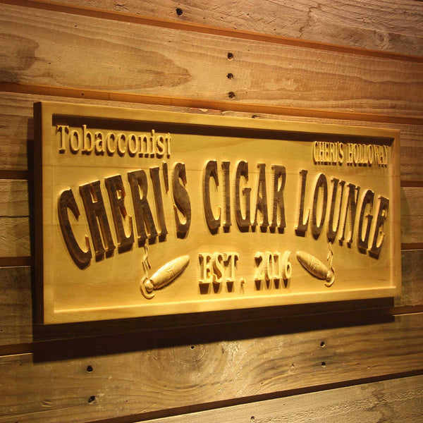 ADVPRO Tobacconist Name Personalized Cigar Lounge Shop Wood Engraved Wooden Sign wpa0416-tm - 23