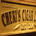 ADVPRO Tobacconist Name Personalized Cigar Lounge Shop Wood Engraved Wooden Sign wpa0416-tm - Details 2