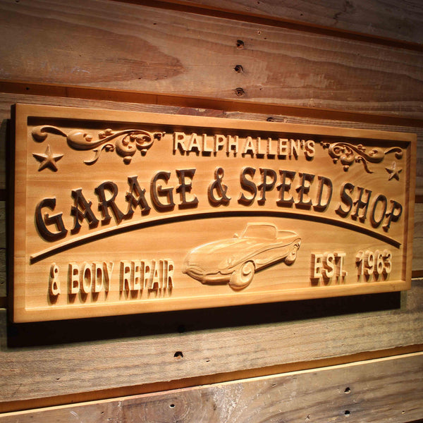 ADVPRO Garage & Speed Shop Name Personalized with Est. Year Wood Engraved Wooden Sign wpa0421-tm - 23