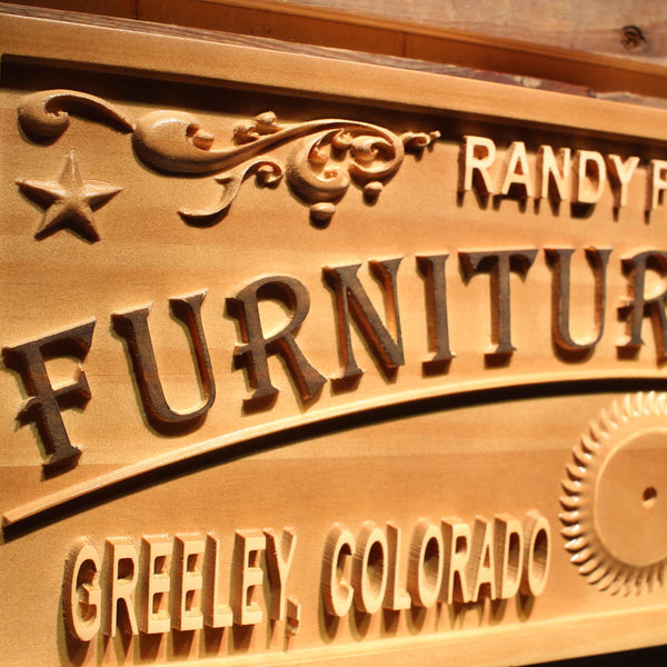 ADVPRO Furniture Repair Name Personalized with Location and Est. Year Wood Engraved Wooden Sign wpa0422-tm - Details 2