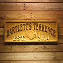 ADVPRO Shell Name Personalized with Est. Year Home Decoration Wood Engraved Wooden Sign wpa0426-tm - 18.25