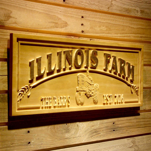 ADVPRO Farm Name Personalized with Est. Year Tractor Wood Engraved Wooden Sign wpa0428-tm - 23