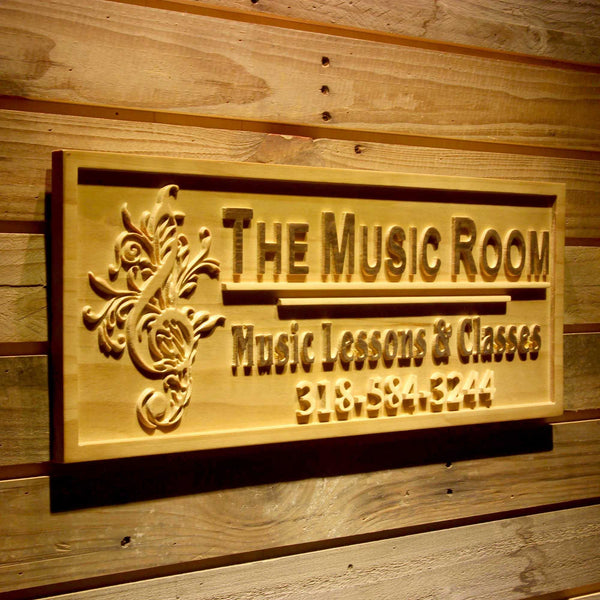 ADVPRO Music Room Name Personalized with Telephone Wood Engraved Wooden Sign wpa0430-tm - 23