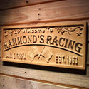 ADVPRO Racing Name Personalized Team Car Number Wood Engraved Wooden Sign wpa0432-tm - 26.75