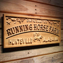 ADVPRO Running Horse Farm Name Personalized Location Wood Engraved Wooden Sign wpa0435-tm - 23