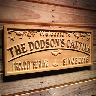 ADVPRO Cantina BAR Name Personalized with Est. Year Wood Engraved Wooden Sign wpa0436-tm - 23