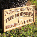 ADVPRO Name Personalized Dog Design Last Name First Names Wedding Gifts Est. Date Location Wood Engraved Wooden Sign wpa0443-tm - 23