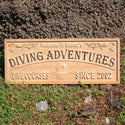 ADVPRO Name Personalized Diving Adventures Helmet Design Est. Year Home D‚cor Wood Engraved Wooden Sign wpa0444-tm - 18.25