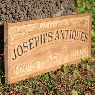 ADVPRO Name Personalized Horse Carriage Cart Antiques & Collectibles Est. Year Housewarming Gifts Wood Engraved Wooden Sign wpa0448-tm - 23