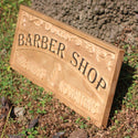 ADVPRO Name Personalized Barber Shop Hair Cut Pole Design Decoration Housewarming Gifts Wood Engraved Wooden Sign wpa0450-tm - 26.75