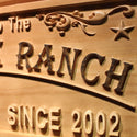 ADVPRO Name Personalized Ranch Farm Horseshoe Boarding Stables Housewarming Gifts Wood Engraved Wooden Sign wpa0454-tm - Details 3