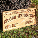 ADVPRO Name Personalized Aviation Restorations Airplane Room D‚cor Est. Year Man Cave Gifts Wood Engraved Wooden Sign wpa0458-tm - 23