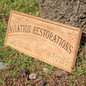 ADVPRO Name Personalized Aviation Restorations Airplane Room D‚cor Est. Year Man Cave Gifts Wood Engraved Wooden Sign wpa0458-tm - 26.75