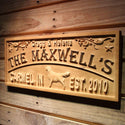 ADVPRO Name Personalized Dog Design First Last Names Location Man Cave Gifts Wood Engraved Wooden Sign wpa0460-tm - 26.75