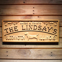 ADVPRO Name Personalized Dog Design First Last Names Location Wedding Gifts Wood Engraved Wooden Sign wpa0463-tm - 18.25