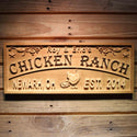 ADVPRO Name Personalized Chicken Ranch Hen with Eggs Design Est. Year Location Wood Engraved Wooden Sign wpa0464-tm - 18.25