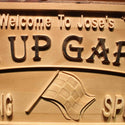 ADVPRO Name Personalized Gear Up Garage Dirt Car Racing Car Park D‚cor Bar Beer Wood Engraved Wooden Sign wpa0467-tm - Details 1