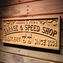 ADVPRO Name Personalized Garage & Speed Shop Break It Fix It Est. Year Man Cave Wood Engraved Wooden Sign wpa0468-tm - 26.75