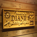 ADVPRO Name Personalized Sewing Kingdom Home Decoration First Name Gifts Wood Engraved Wooden Sign wpa0489-tm - 23