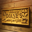 ADVPRO Name Personalized Sewing Kingdom Home Decoration First Name Gifts Wood Engraved Wooden Sign wpa0489-tm - 26.75