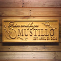 ADVPRO Name Personalized Last First Names Horseshoe Wood Engraved Wooden Sign wpa0490-tm - 18.25