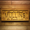 ADVPRO Name Personalized Wedding Gifts Classic Design Script Family Name Wood Engraved Wooden Sign wpa0496-tm - 18.25