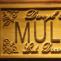 ADVPRO Name Personalized Wedding Gifts Classic Design Script Family Name Wood Engraved Wooden Sign wpa0496-tm - Details 2
