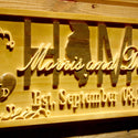 ADVPRO Name Personalized Home State Map Couple Names Wood Engraved Wooden Sign wpa0498-tm - Details 3